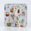 Pack of 4 Rubber Coasters - succulents theme