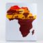 Rectangular rubber mouse pad - African sunset scene