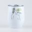 Double Wall Stainless Steel Wine Tumbler - Ladies with flowers line drawing